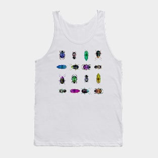 Polygross: A pattern of low poly bugs Tank Top